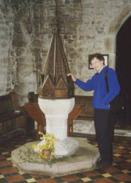 Font in Thruxton church